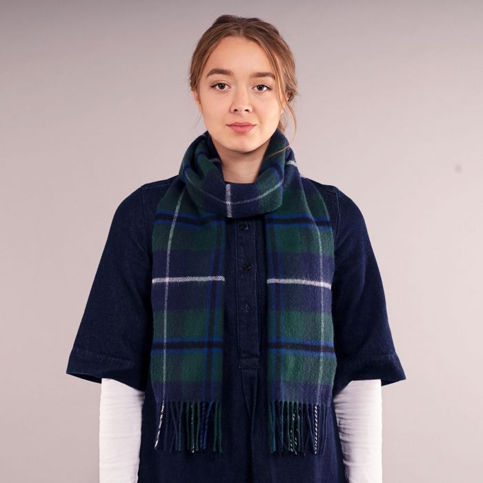 Douglas Modern Tartan Lambswool Scarf