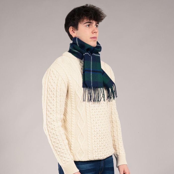 Douglas Modern Tartan Lambswool Scarf