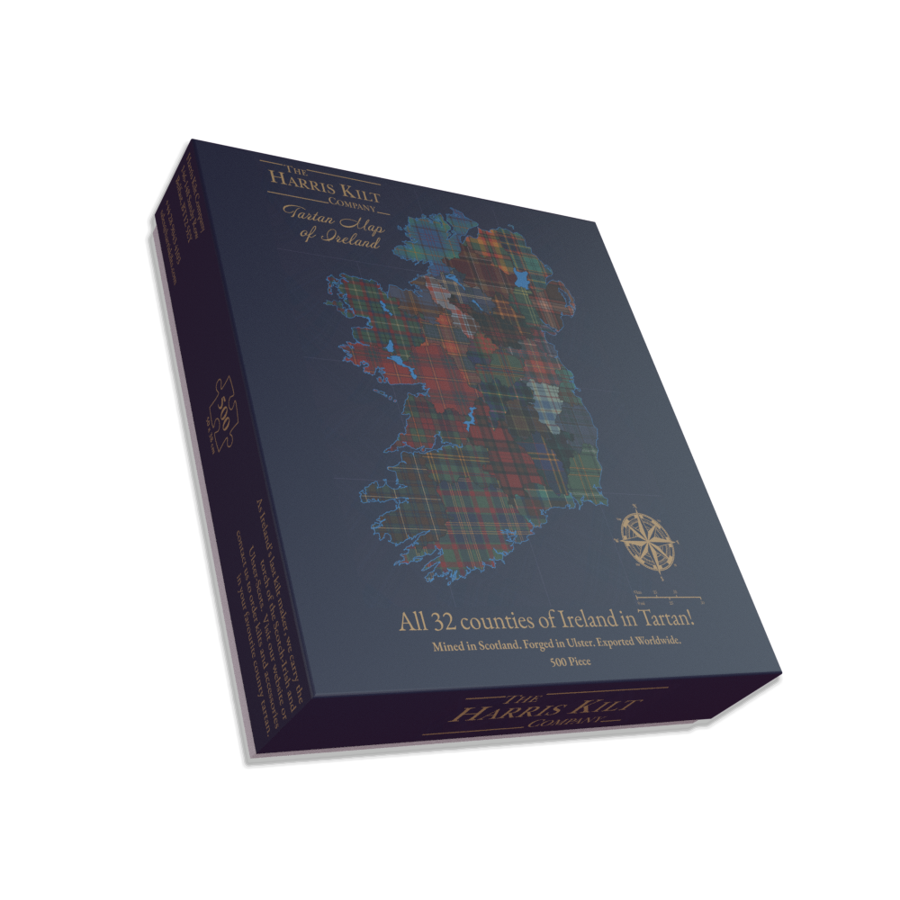 Tartan Map of Ireland Jigsaw (500 Piece)