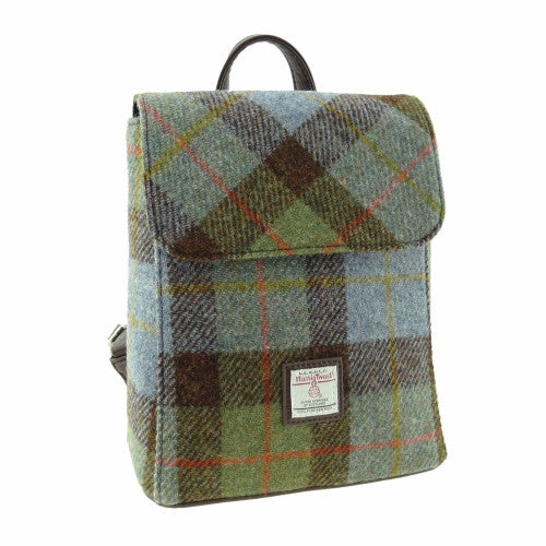 Harris Tweed Mini Backpack in MacLeod Tartan