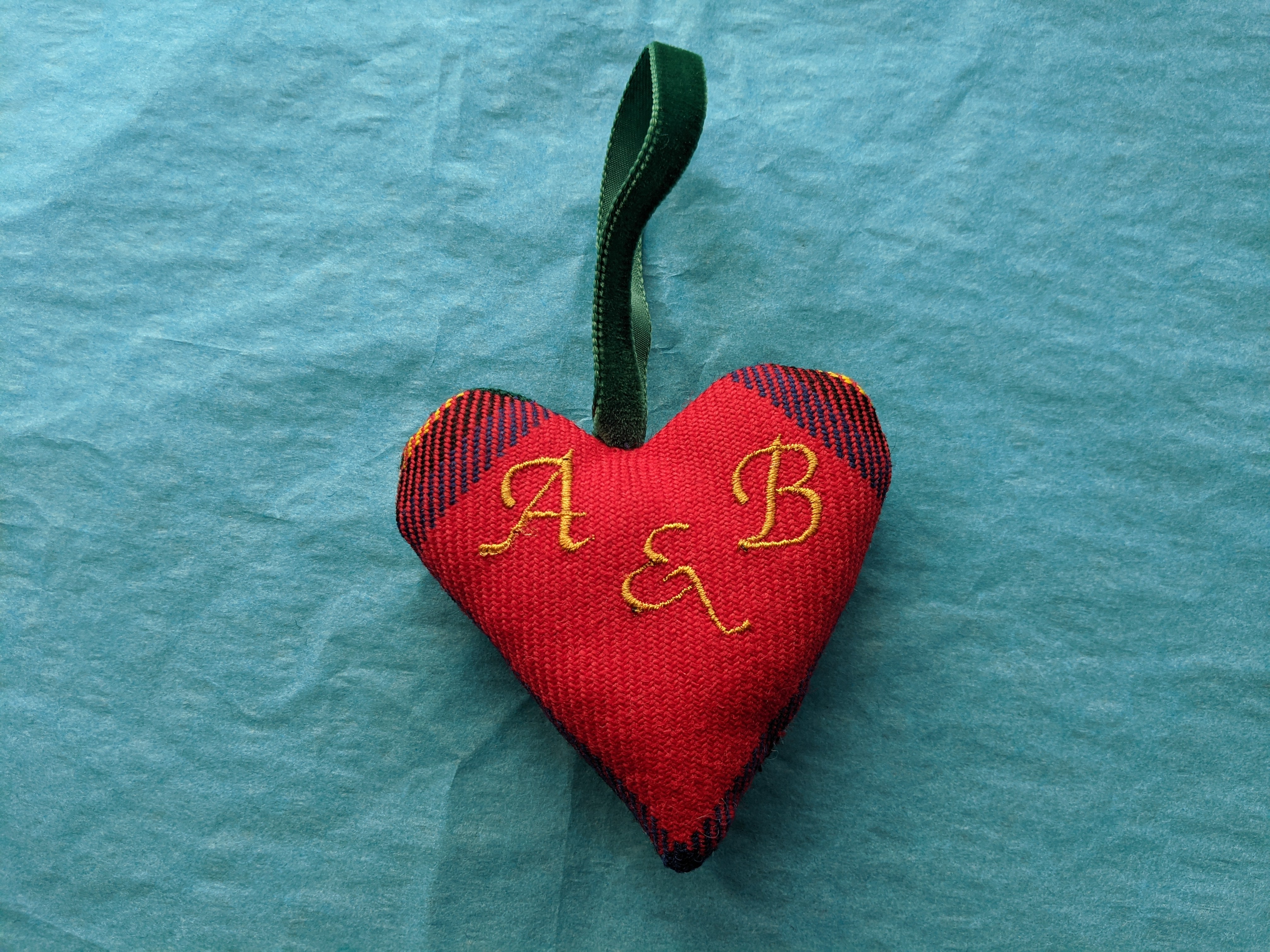 Initial Inscribed Heart