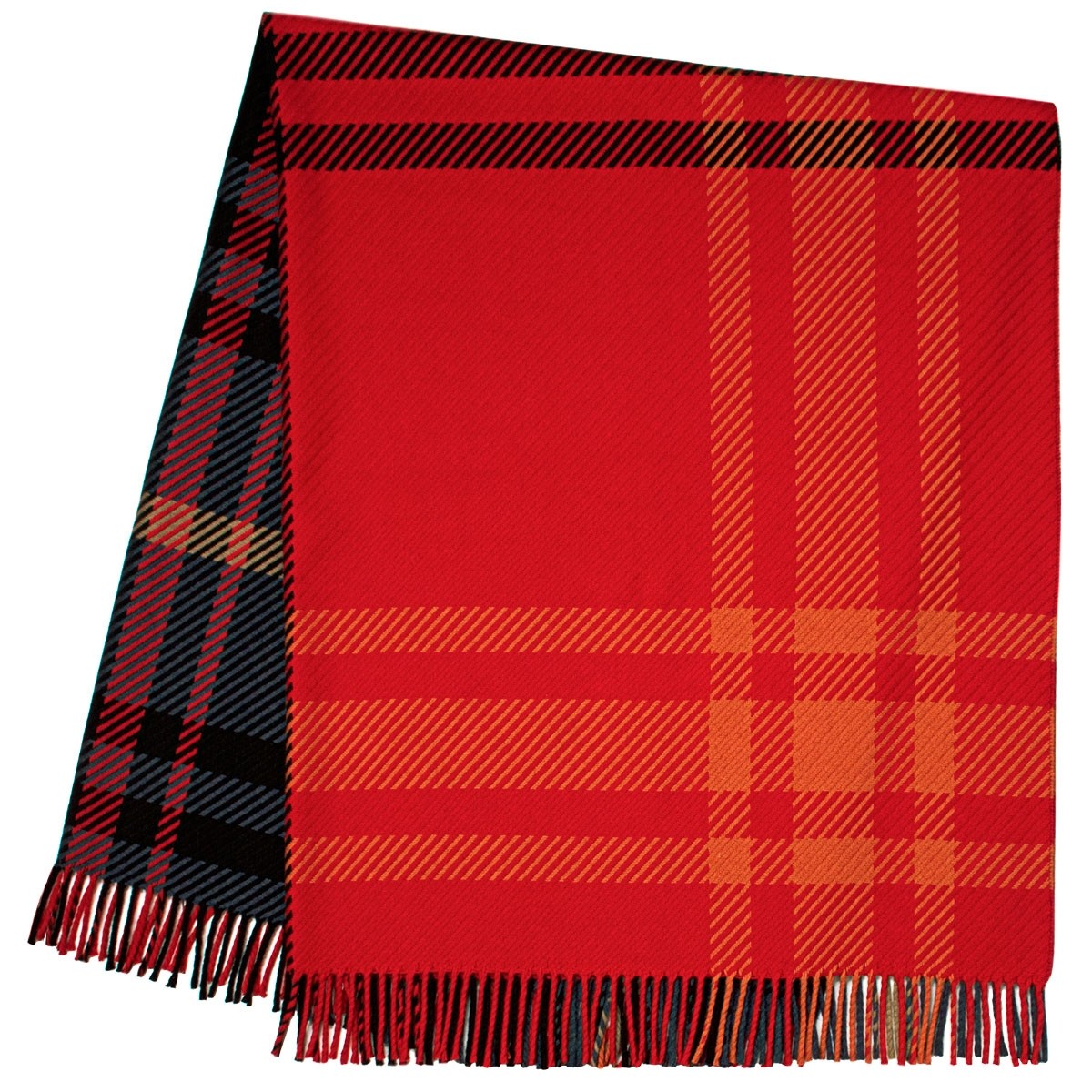 Darcy Ruby Tartan Superfine Wool Throw