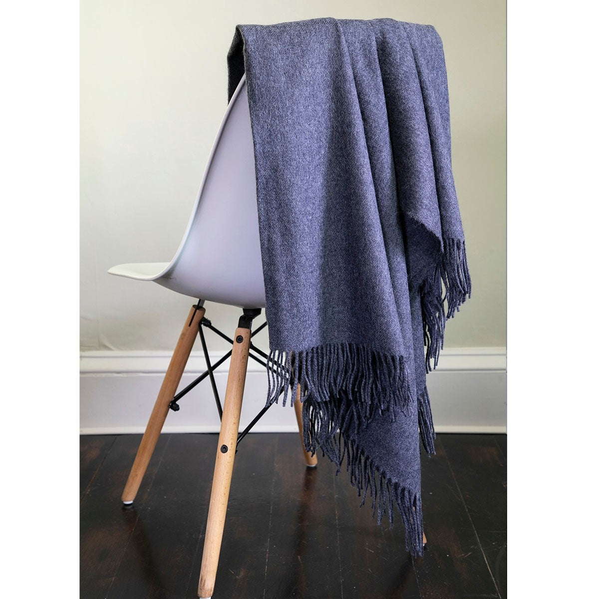 Charcoal Lambswool Blanket