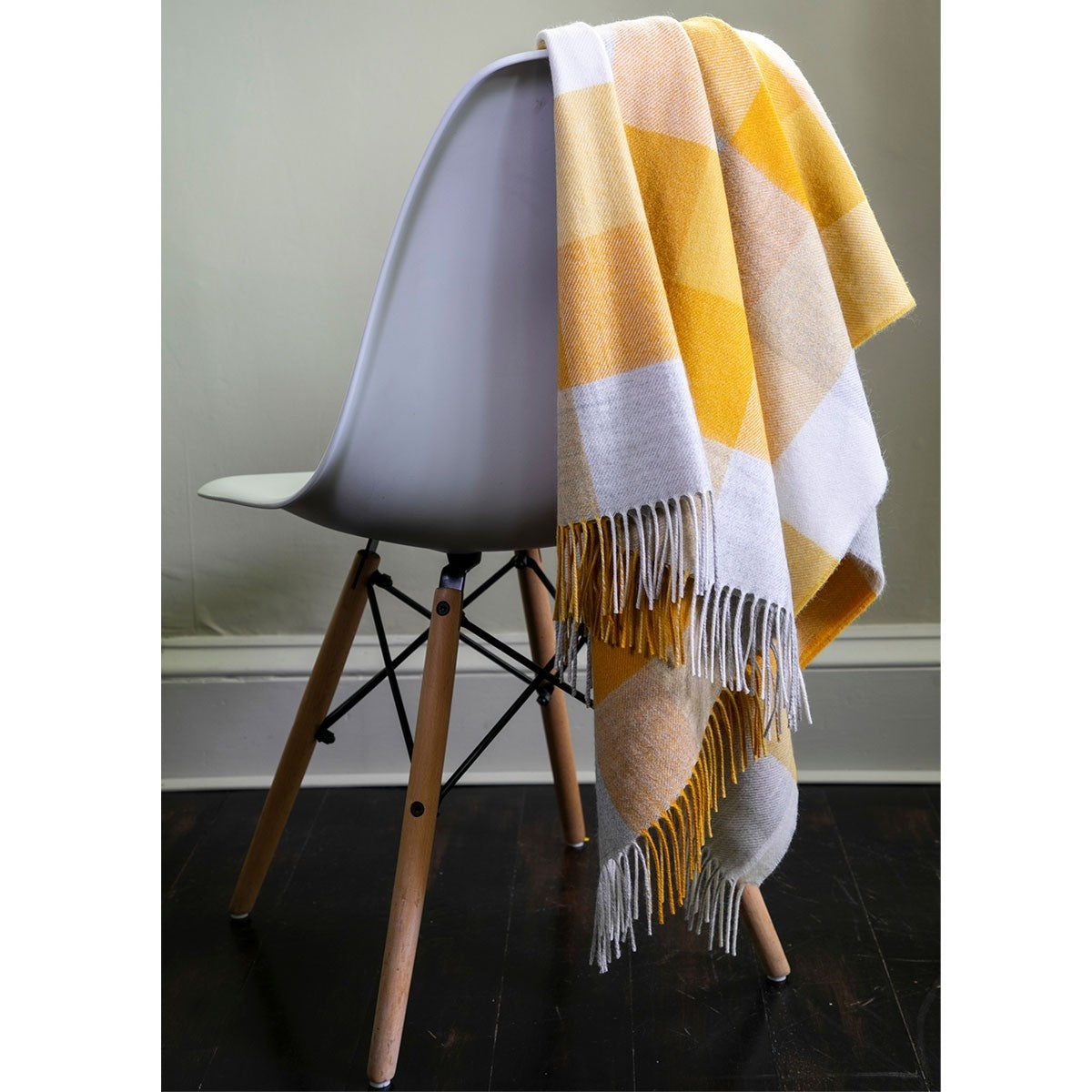 Dornie Gorse Lambswool Blanket