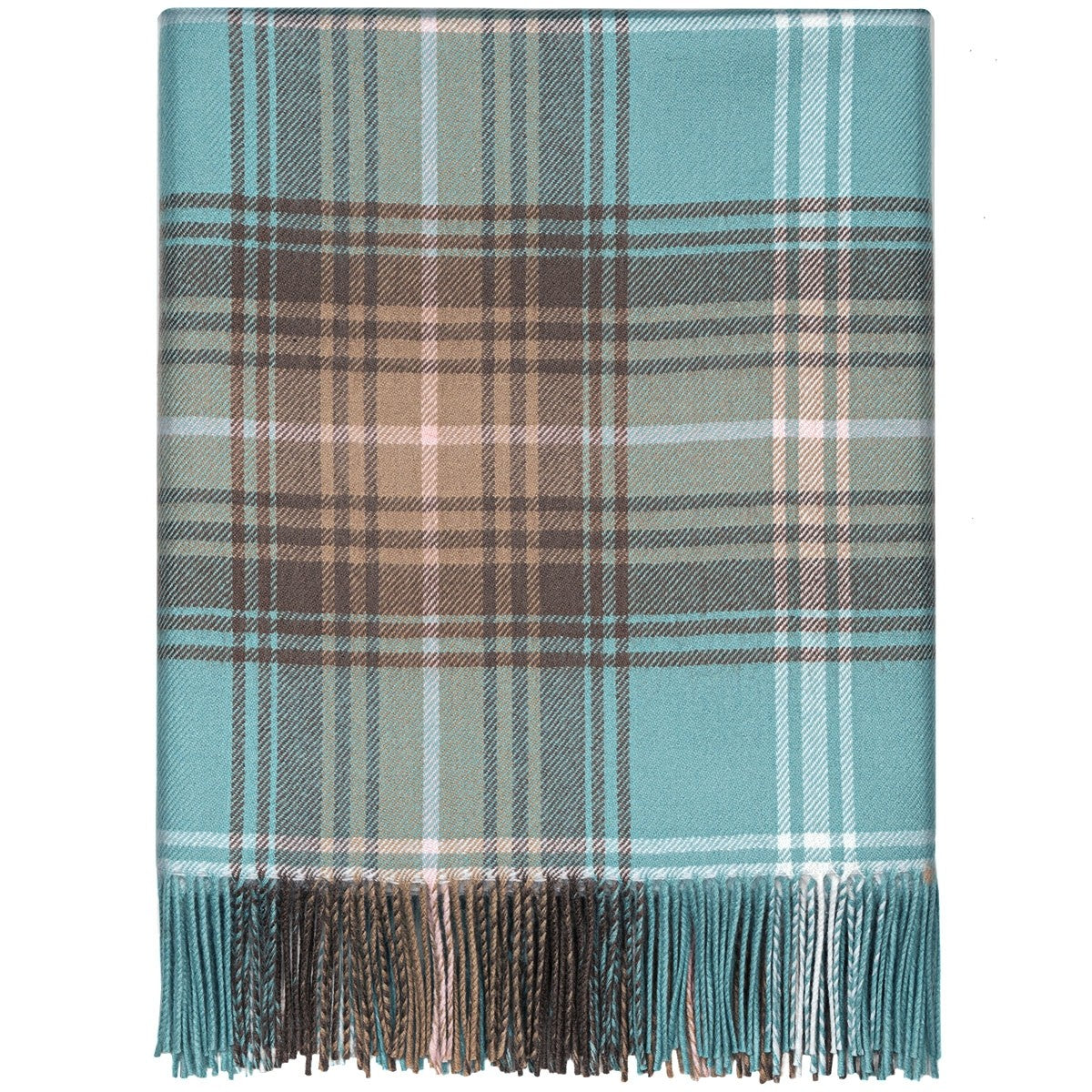 Opal Tartan Lambswool Blanket