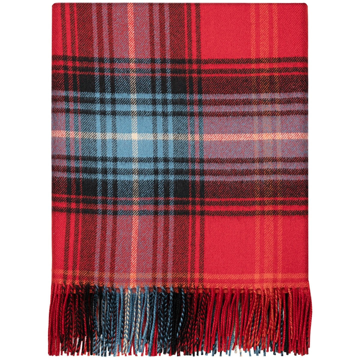 Ruby Tartan Lambswool Blanket