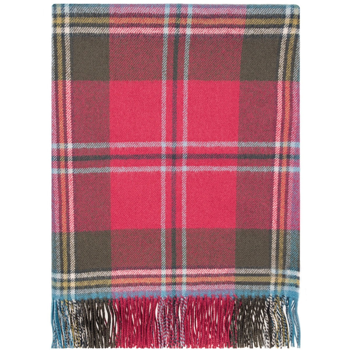 MacLean of Duart Weathered Tartan Lambswool Blanket