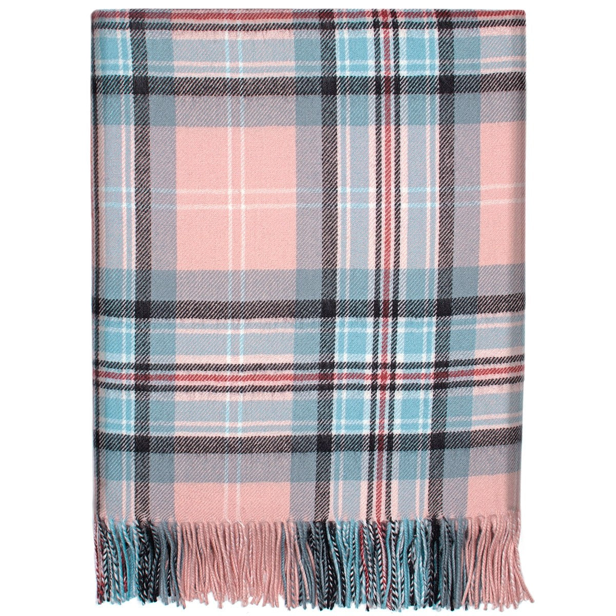Diana, Princess of Wales Memorial Rose Tartan Lambswool Blanket