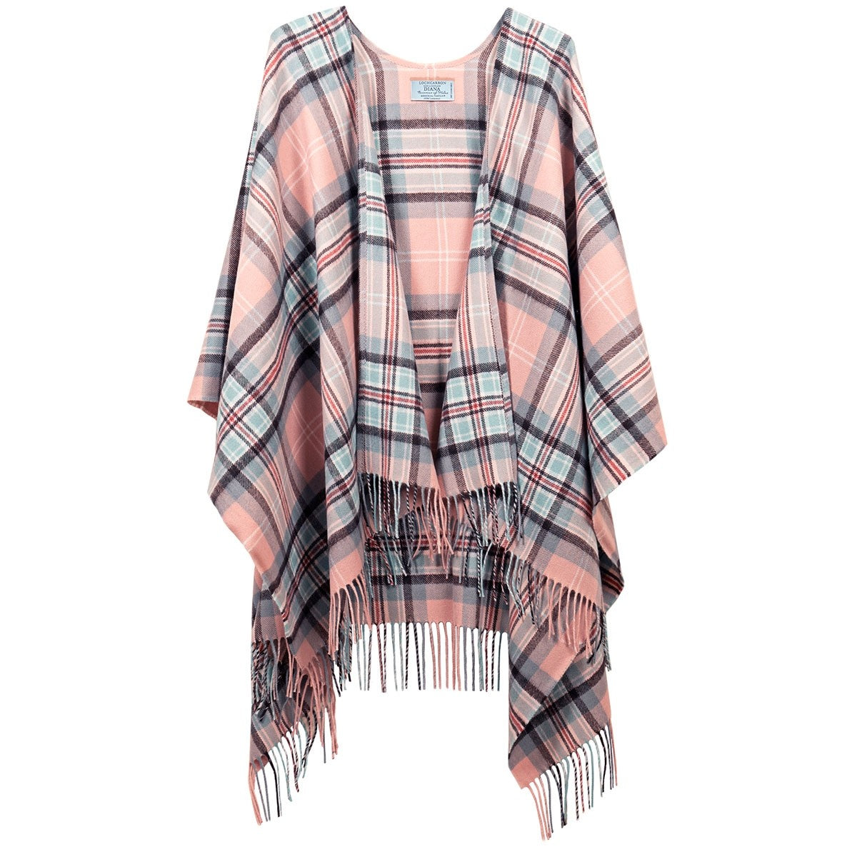 Diana, Princess of Wales Memorial Rose Tartan Lambswool Long Serape