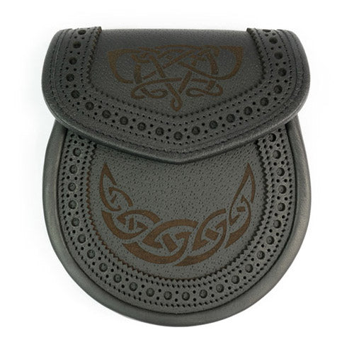 Brogued and Embossed Day Sporran