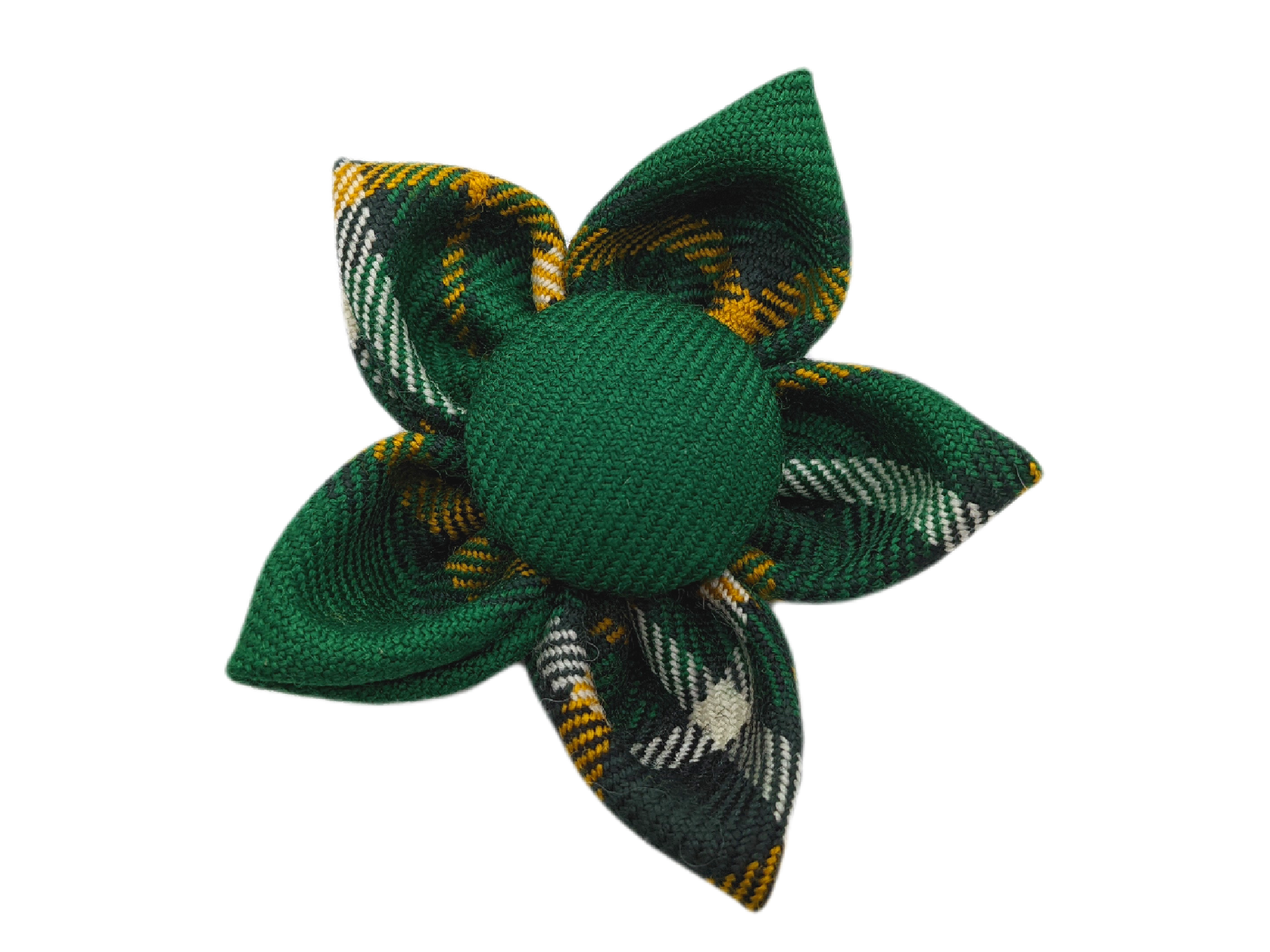 Irish National Tartan Flower Brooch
