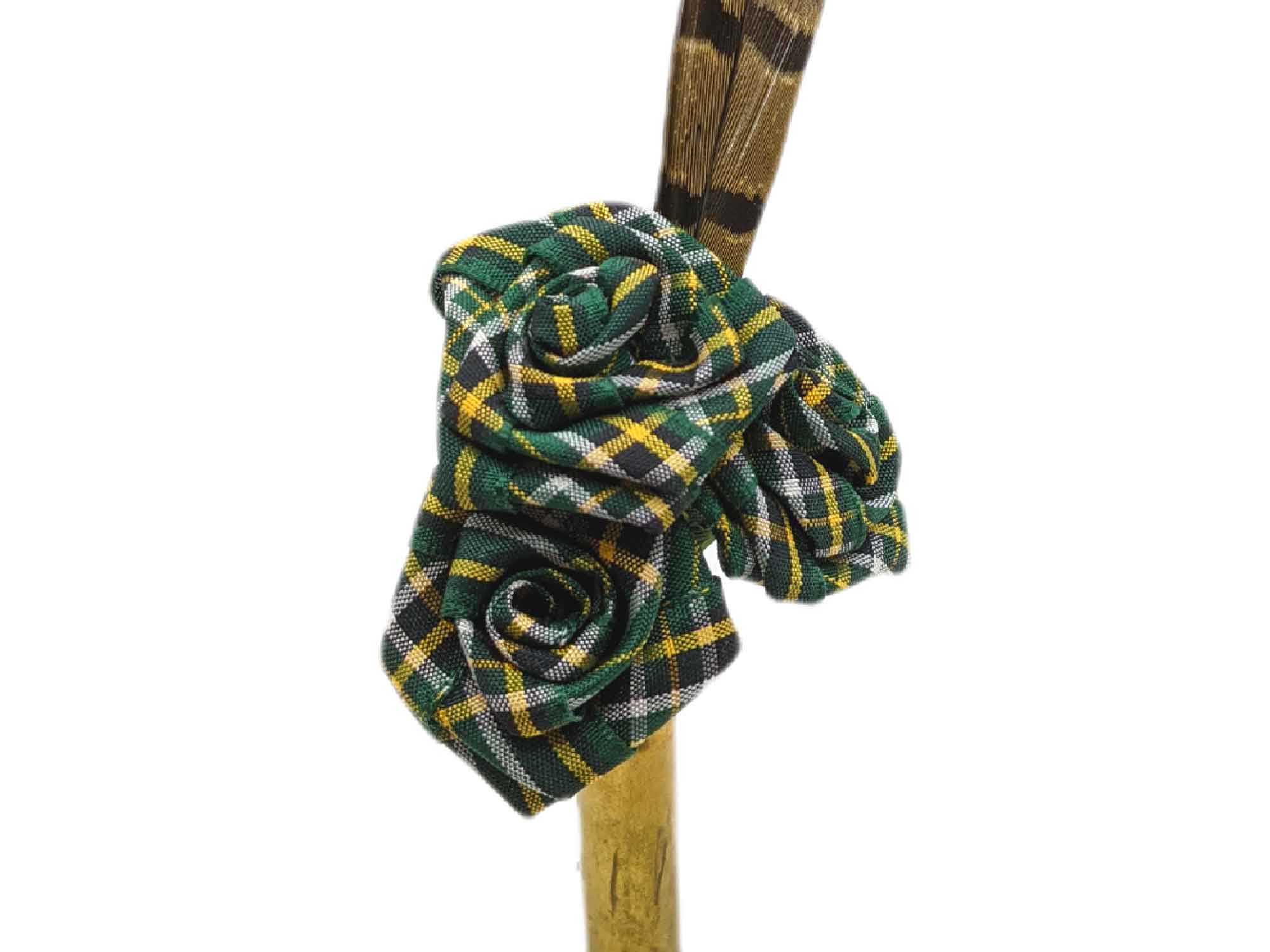 Irish National Tartan Cartridge Brooch