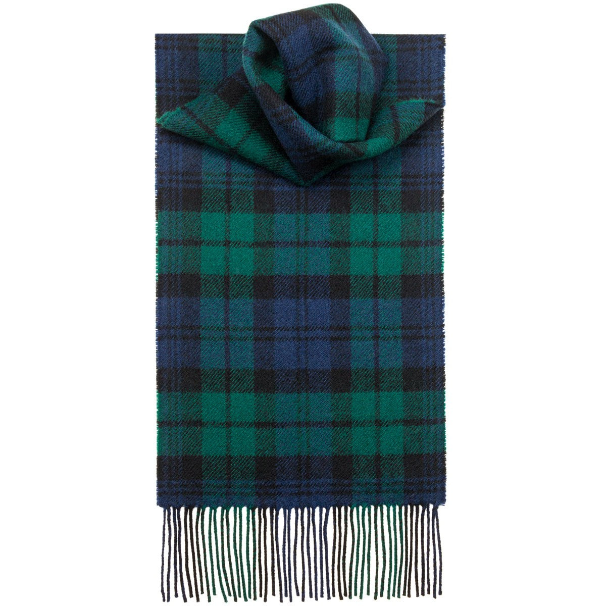 Black Watch Modern Tartan Lambswool Scarf