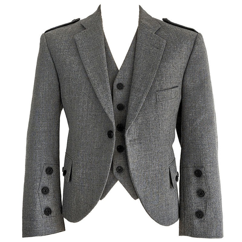 Light Grey Tweed Jacket & Waistcoat