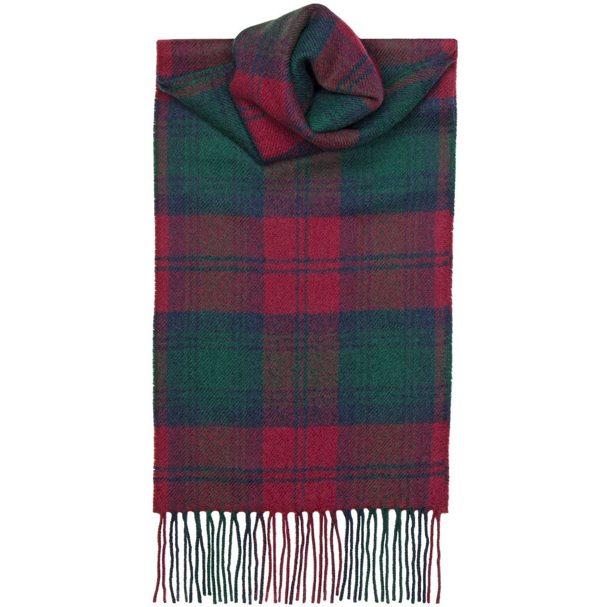 Lindsay Modern Tartan Lambswool Scarf