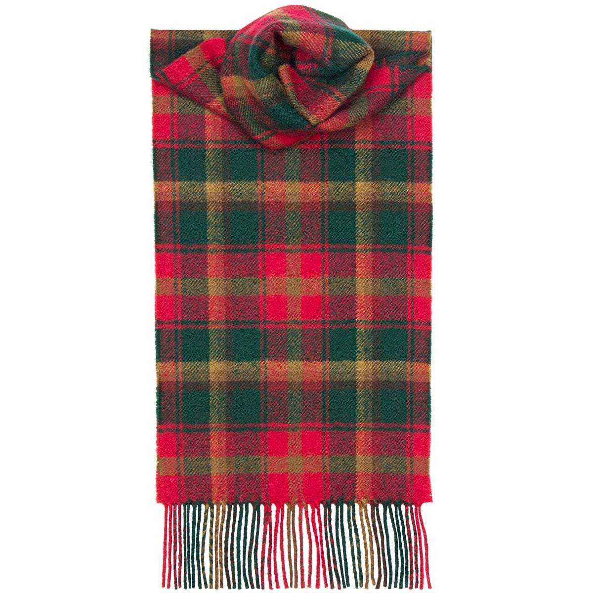 Maple Leaf Tartan Lambswool Scarf