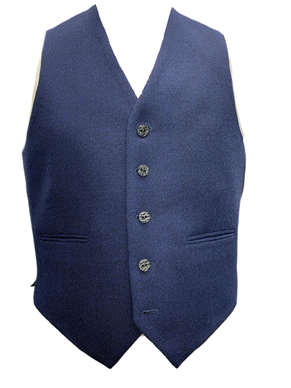 Navy Tweed Jacket & Waistcoat