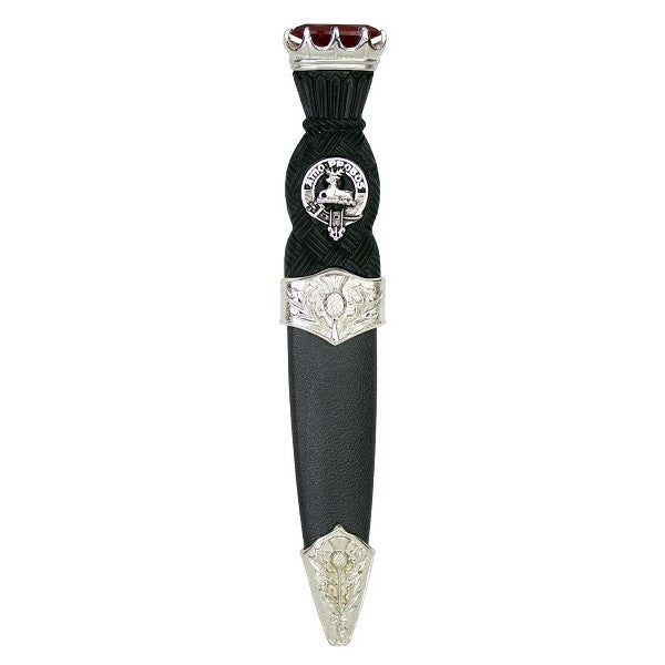 Thistle Clan Crest Sgian Dubh (Chrome)