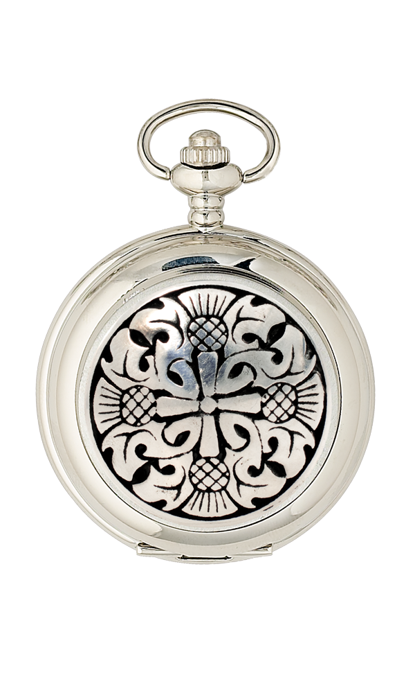 Four Thistle Quartz Pocket Watch