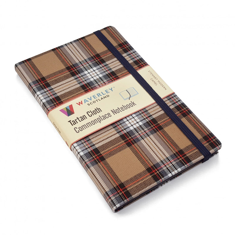 Stewart Modern Camel Tartan Large Notebook (Hardback)