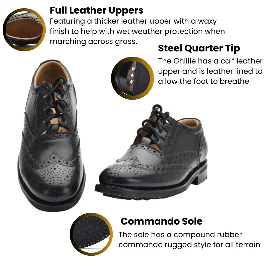 Piper Ghillie Brogues - Goodyear Welted