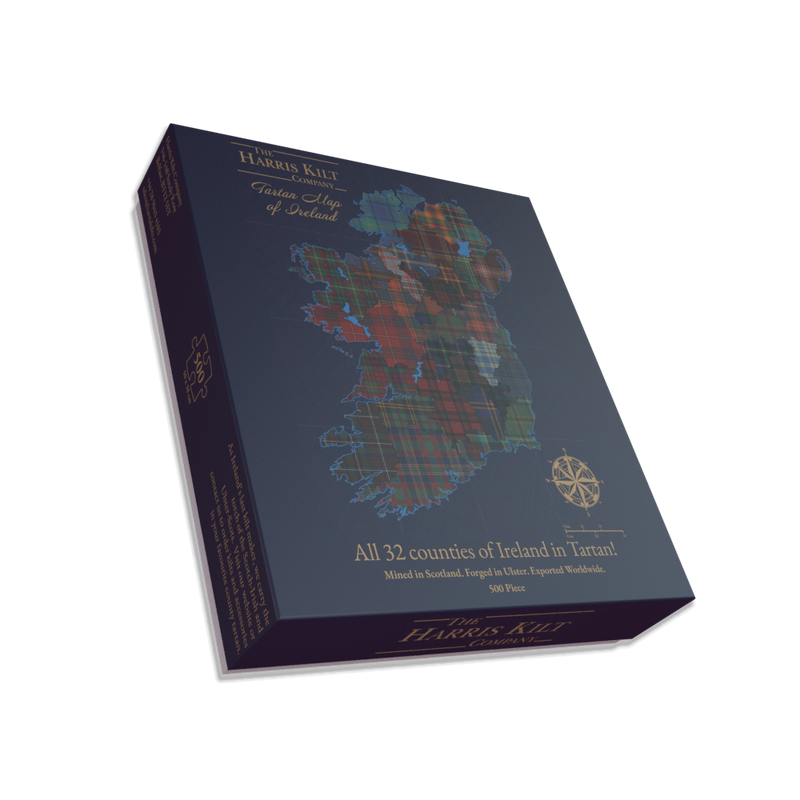 Tartan Map of Ireland Jigsaw (500 Piece)