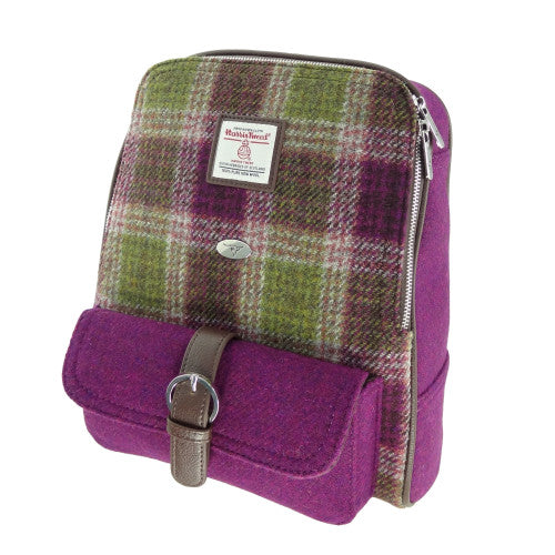 Harris Tweed Backpack in Heather Check