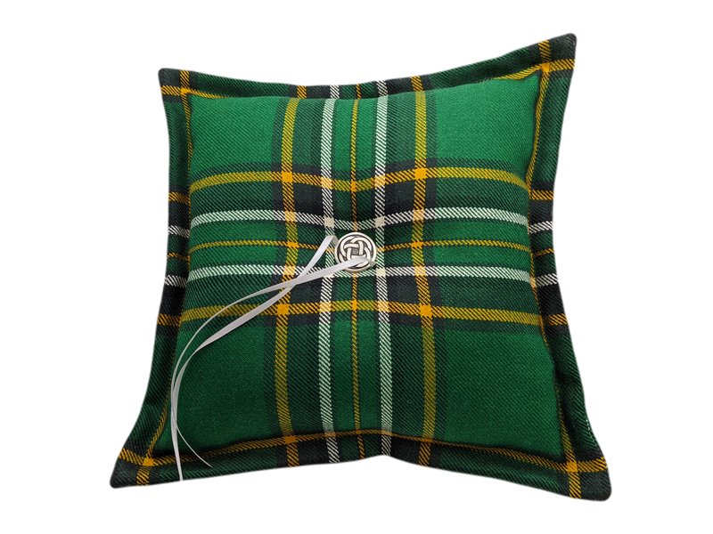 Irish National Tartan Ring Cushion
