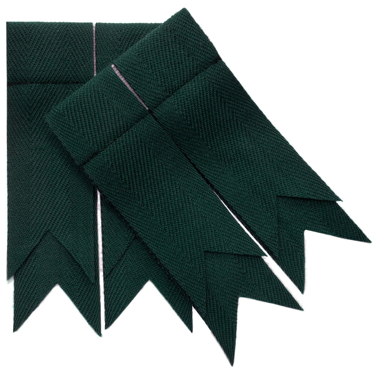 Bottle Green Kilt Flashes
