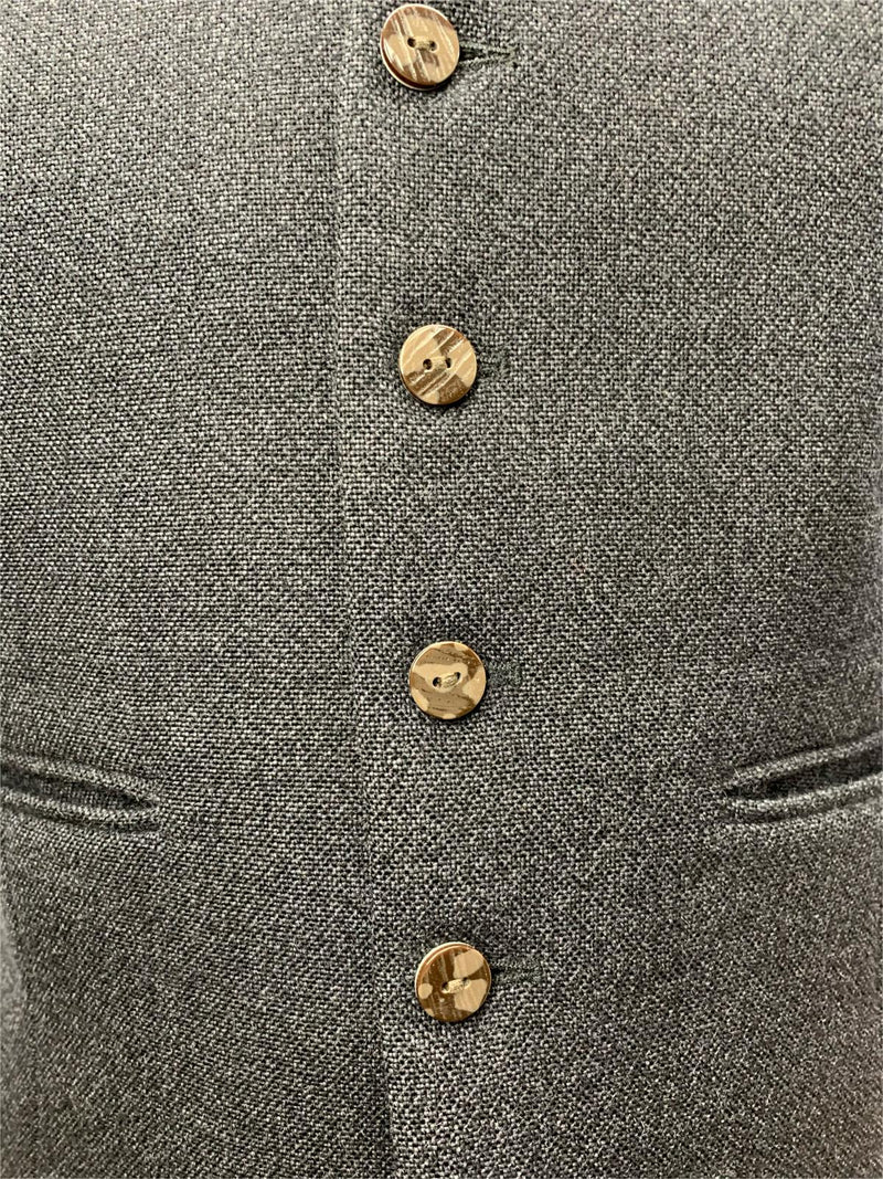 Charcoal Grey Tweed Jacket & Waistcoat