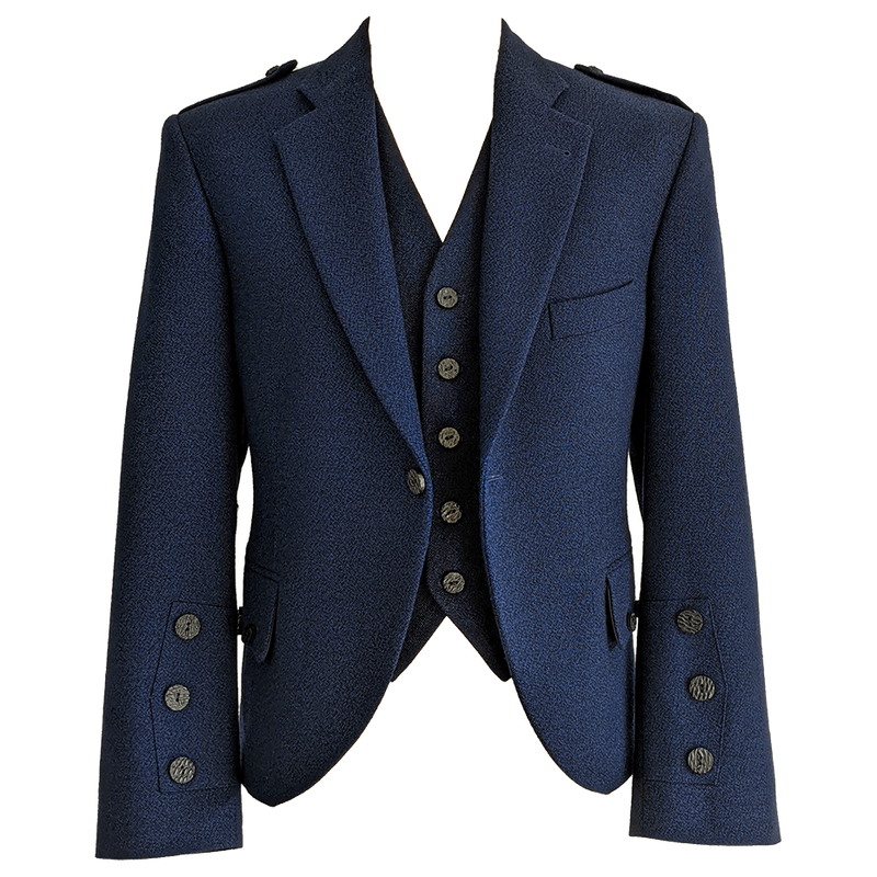 Navy Tweed Jacket & Waistcoat